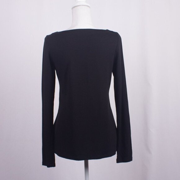 FLAX Super Soft Boat Neck Top Size S - Picture 2 of 5